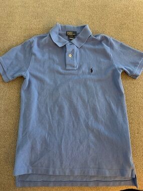 Polo by Ralph Lauren Boys' Sky Blue Short Sleeve Polo Size 8/10